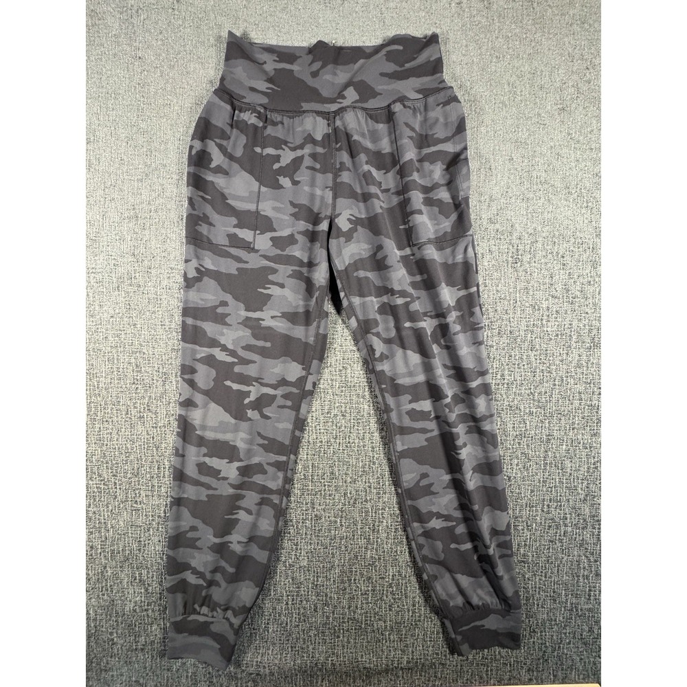 Athleta Salutation High Rise Powervita Camo Athletic Crop Jogger Pants Size MT